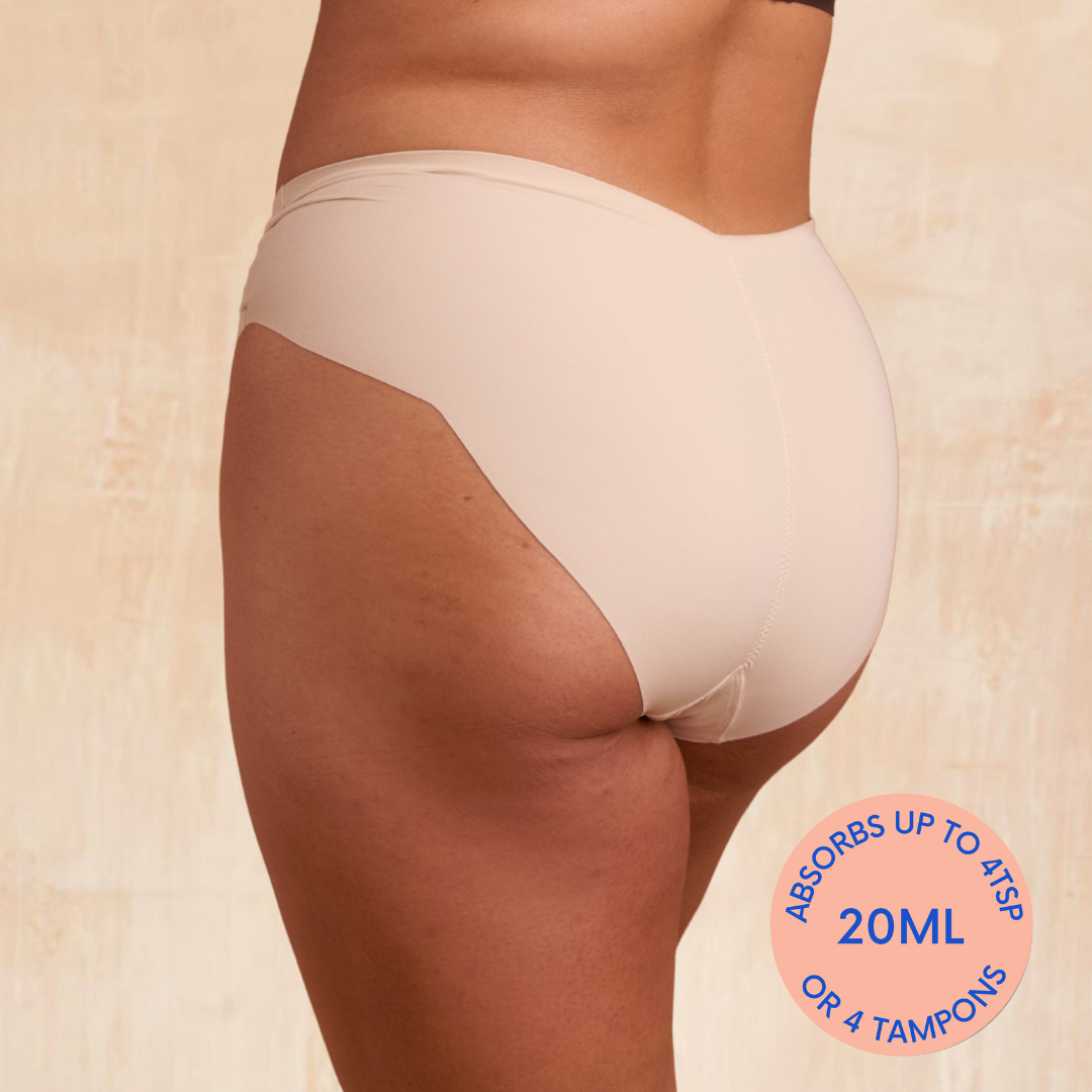 THE CARLA CREAM LEAKPROOF KNICKER - HEAVY