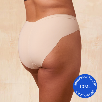THE CARLA CREAM LEAKPROOF KNICKER - LIGHT